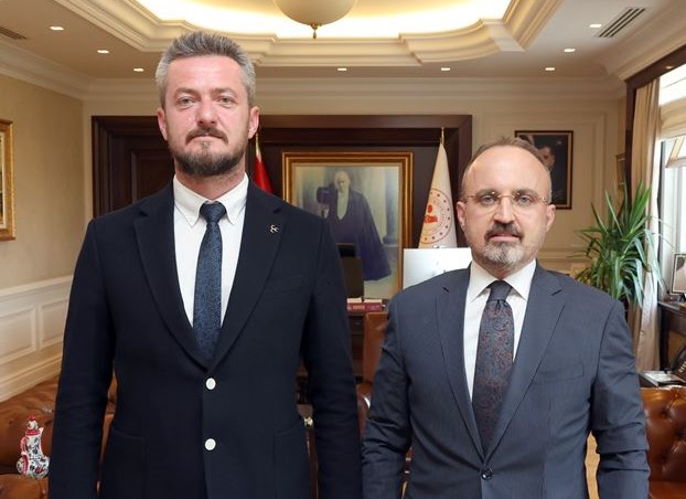 TURAN, MHP MERKEZ İLÇE BAŞKANI ALPARSLAN ÇELİK’İ AĞIRLADI
